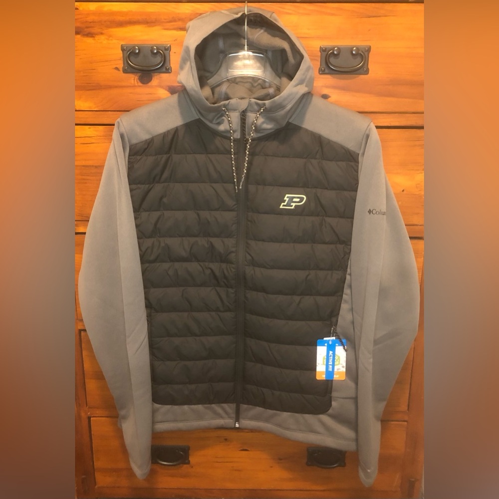 Purdue Boilermakers Columbia Omni-Shild Hybrid Hooded jacket Men’s Size L New